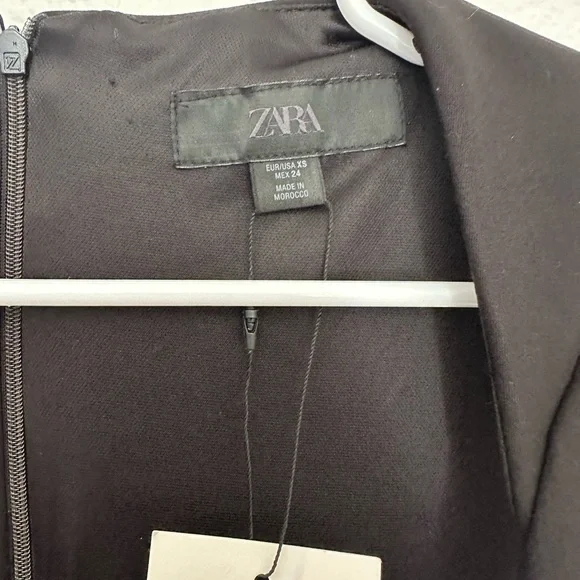 Zara Black Sleeveless Crystal-Button Romper - Picture 4 of 4